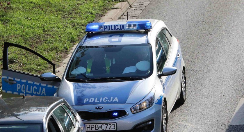 Zdjęcie: patrol drogówki. Fot. Andrzej Trzeciak