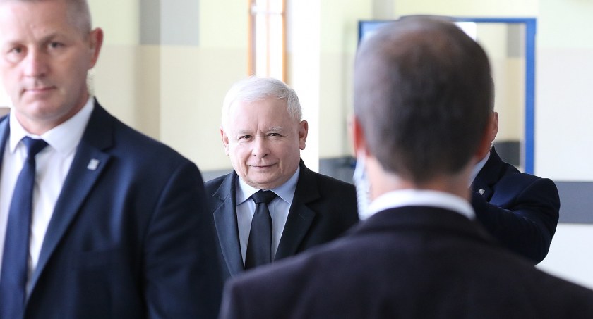 Zdjęcie: Jarosław Kaczyński, prezes Prawa i Sprawiedliwości. Fot. Andrzej Trzeciak.