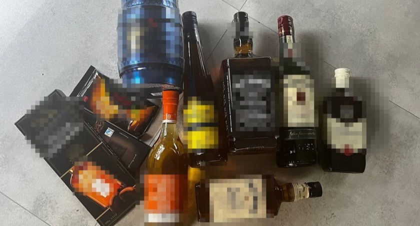 Zdjęcie: skradzione alkohole Fot.: mat.prasowe KMP