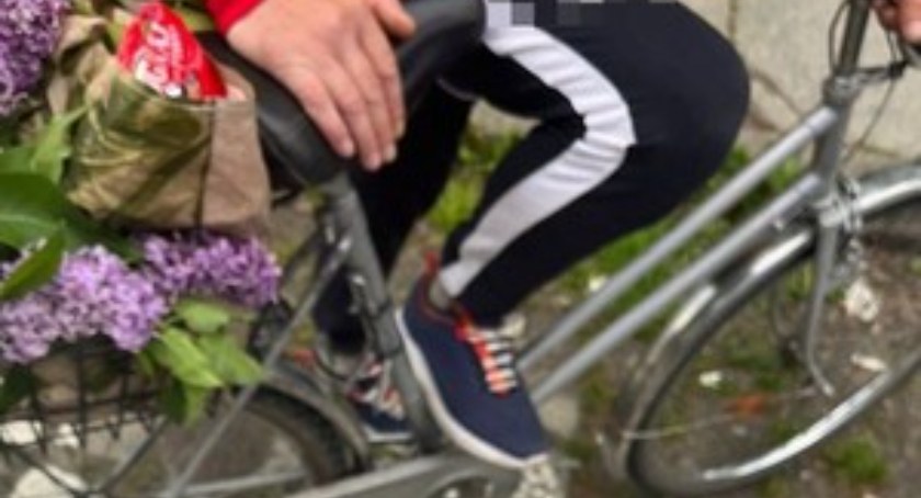 Zdjęcie: Rowerzysta. Fot. Komenda Miejska Policji w Legnicy
