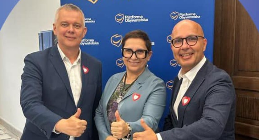 Zdjęcie: Tomasz Siemoniak, Krystyna Sibińska I Robert Kropiwnicki.