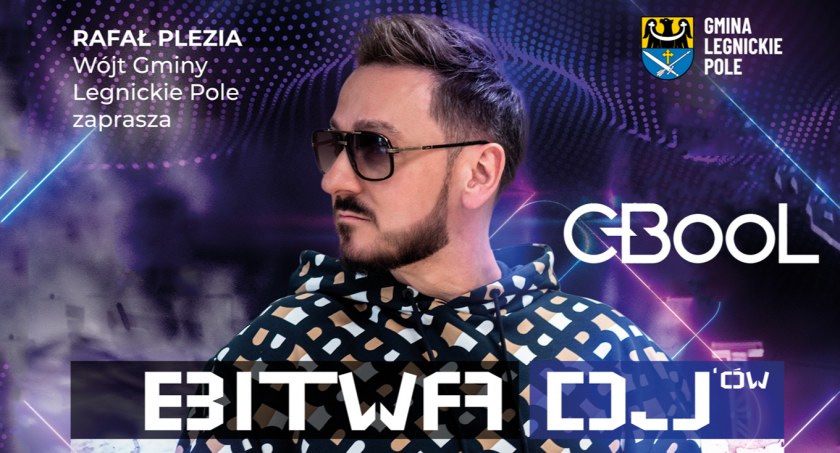 Zdjęcie: plakat Bitwy DJów Fot.: Urząd Gminy Legnickie Pole 