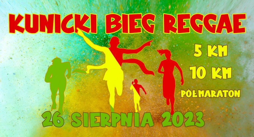 Zdjęcie: plakat Kunickiego Biegu Reggae Fot.: GOKiS Kunice