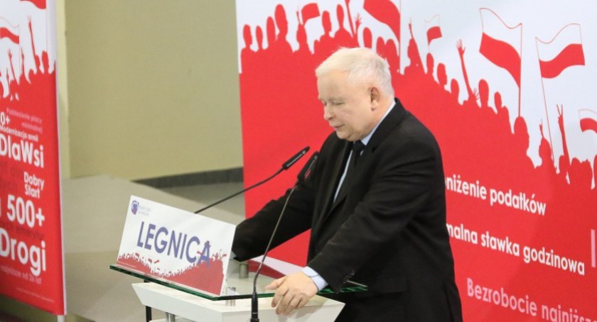 Zdjęcie: Jarosław Kaczyński w Legnicy we wrześniu 2019 r. Fot. Andrzej Trzeciak