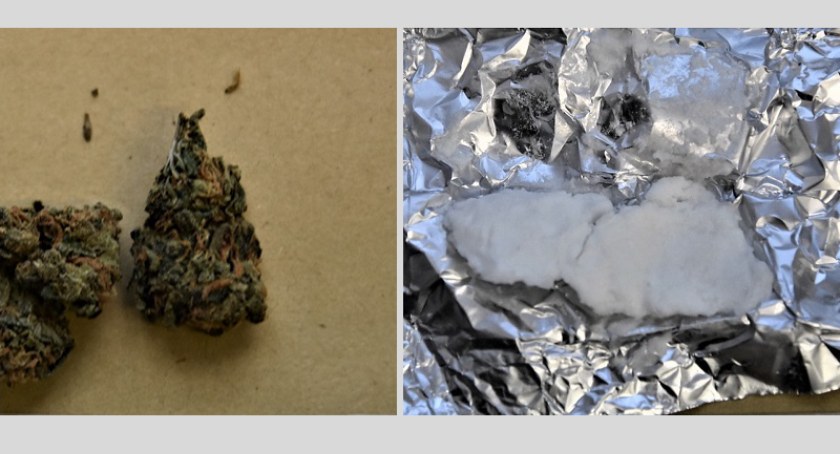 Zdjęcie: marihuana i metamfetamina Fot.: KMP