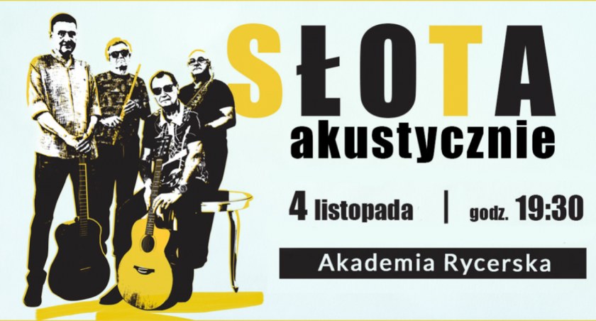 Zdjęcie: plakat koncertu SŁOTA - akustycznie Fot.: LCK