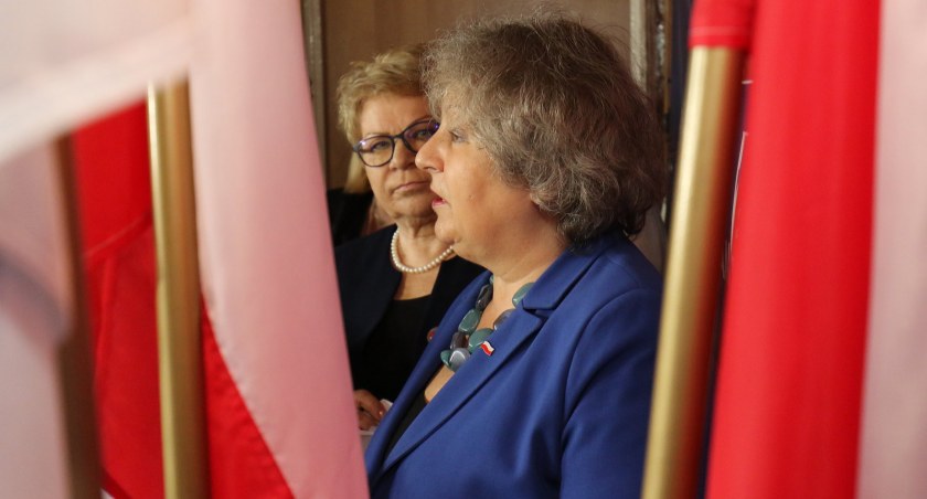 Zdjęcie: legnicka senator PiS Dorota Czudowska i posłanka PiS Ewa Szymańska. Fot. Andrzej Trzeciak 