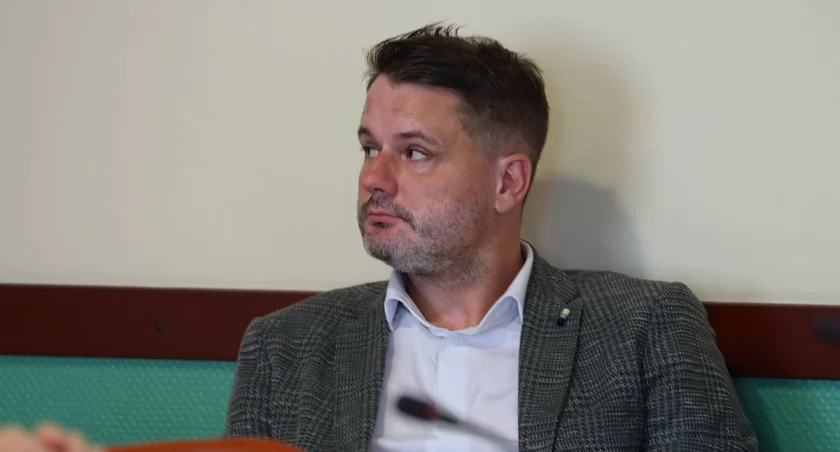 Zdjęcie: Piotr Seifert, rzecznik prasowy Urzędu Miasta w Legnicy. Fot. Andrzej Trzeciak 