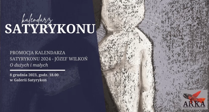 Zdjęcie: fragment pracy Józefa Wilkonia Fot.: Galeria Satyrykon