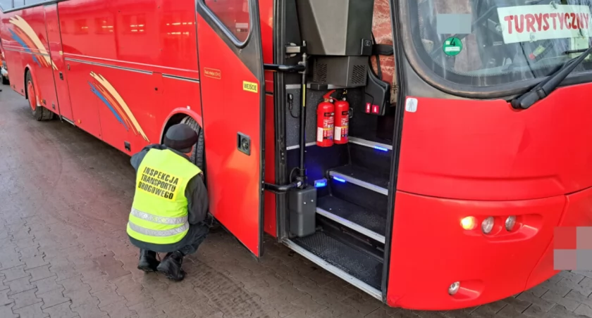Zdjęcie; Kontrola Inspekcji Transportu Drogowego. Fot. ITD