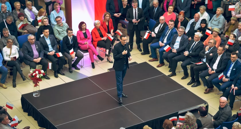 Zdjęcie: Spotkanie z Mateuszem Morawieckim w Letia Buisness Center w Legnicy. Fot. Aga Jackiewicz