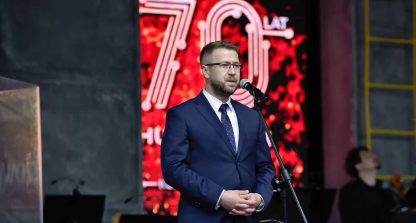 Zdjęcie: Michał Świderski, odwołany dyrektor Huty Miedzi Legnica. Fot. Aga Jackiewicz 