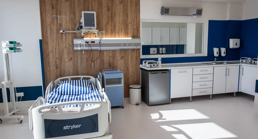 Zdjęcie: wyremontowana sala w szpitalu Fot.: Szpital Powiatowy w Złotoryi