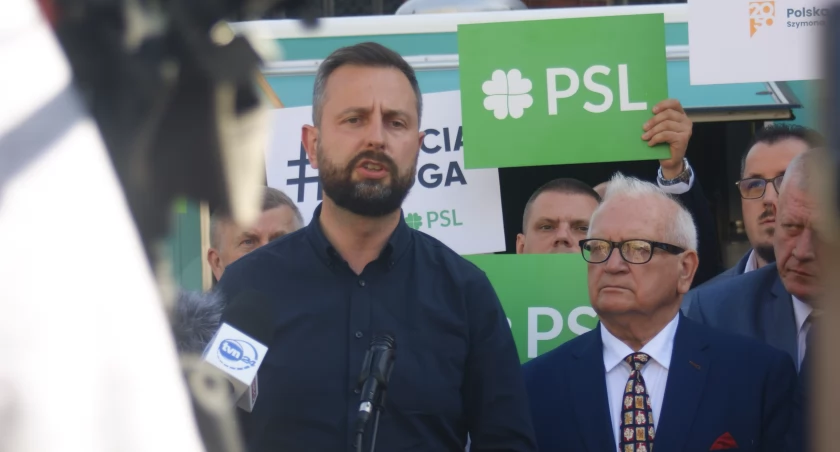 Zdjęcie: Liderzy Polskiego Stronnictwa Ludowego, krajowy - Władysław Kosiniak-Kamysz, i lokalny - Tadeusz Samborski. Fot. Piotr Kanikowski