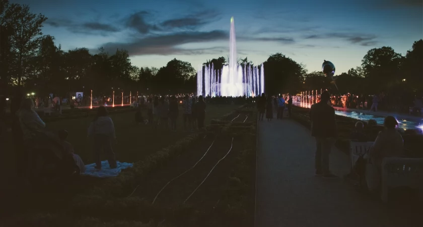 Zdjęcie: pokaz fontann Fot.: Aga Jackiewicz