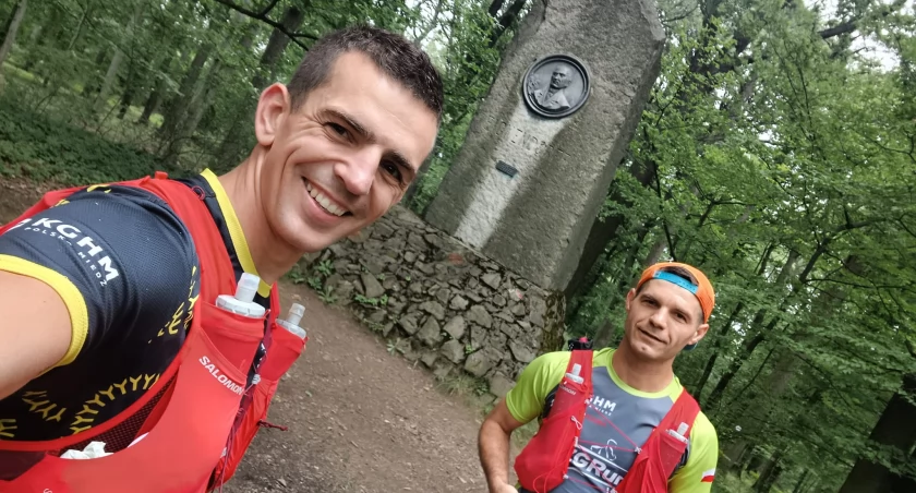 Zdjęcie: Radosław Rybiński i Adrian Zientara na szlaku Fot.: Radosław Rybiński, archiwum prywatne