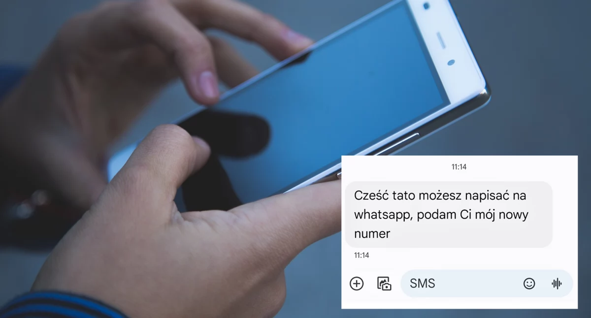 Zdjęcie: telefon i treść smsa Fot.: zdjęcie ilustracyjne/KMP