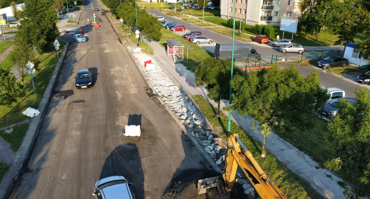 Zdjęcie: ulica Iwaszkiewicza w remoncie Fot.: ZDM/UM