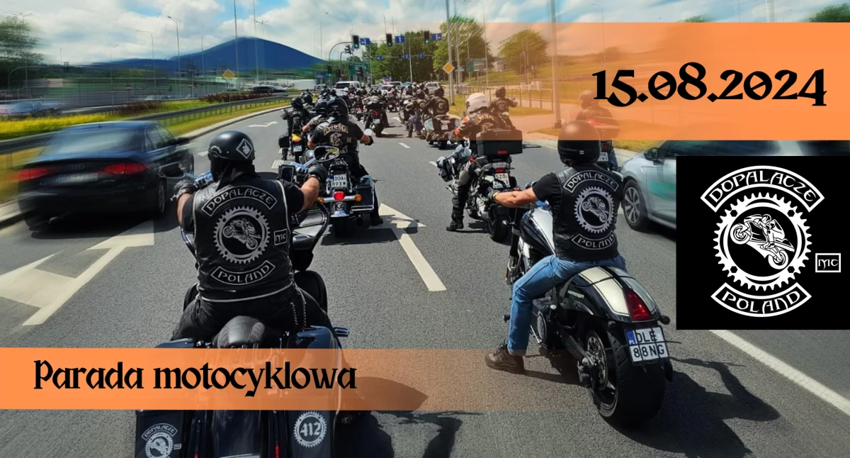 Zdjęcie: przejazd motocykli klubu Dopalacze MC Fot.: FB Dopalacze MC