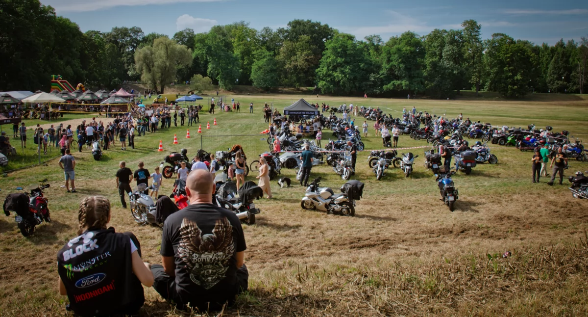 Zdjęcie: widok na motocyklowy piknik Fot.: Aga Jackiewicz