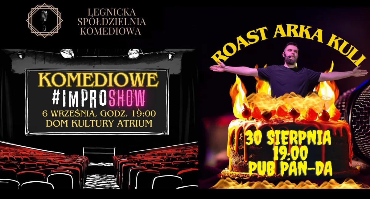Zdjęcie: plakat wydarzenia Fot.: Legnicka Spółdzielnia Komediowa 