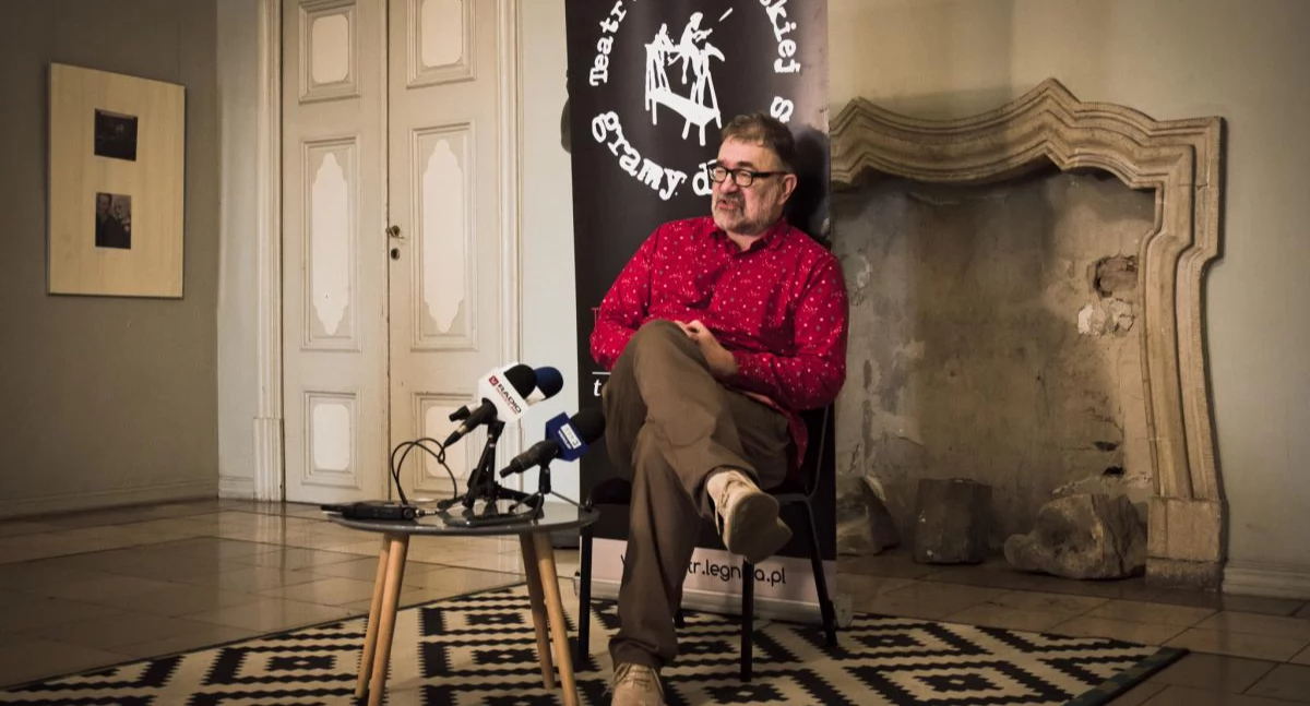 Zdjęcie: Jacek Głomb, dyrektor Teatru Modrzejewskiej w Legnicy. Fot. Aga Jackiewicz