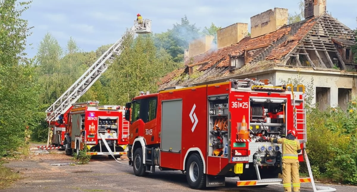 Zdjęcie: pożar Fot.: FB Rzecznik Prasowy Straży Miejskiej w Legnicy