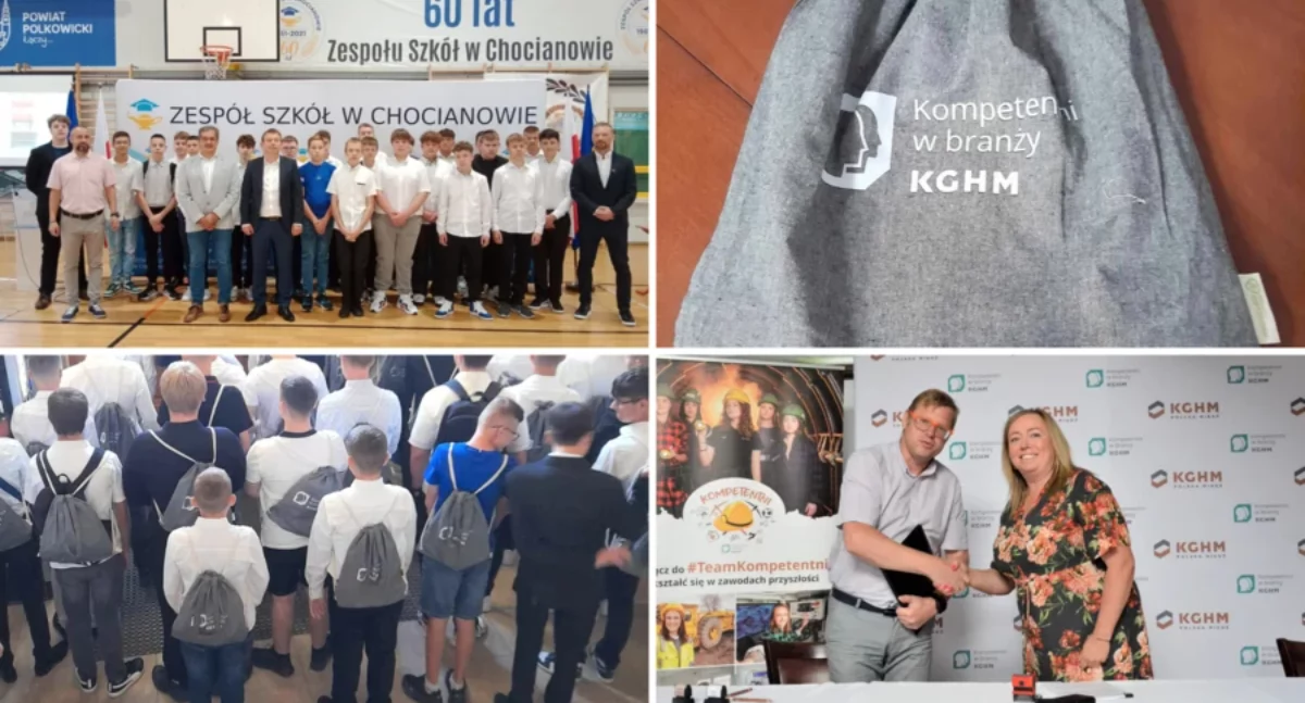 Zdjęcie:  uczniowie, podpisanie porozumień ze Szkołami Patronackimi KGHM na rok szkolny 2024/25 Fot.: KGHM