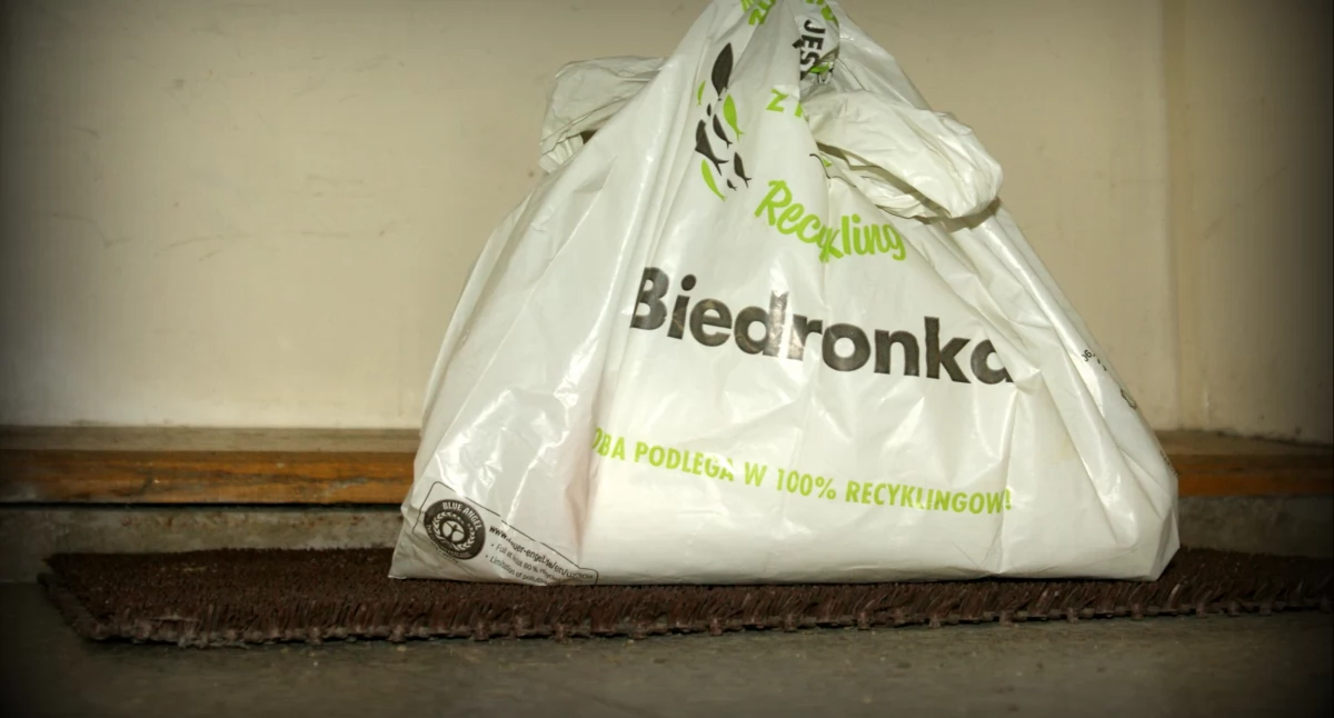 Zdjęcie: Reklamówka na wycieraczce. Fot.Pixabay