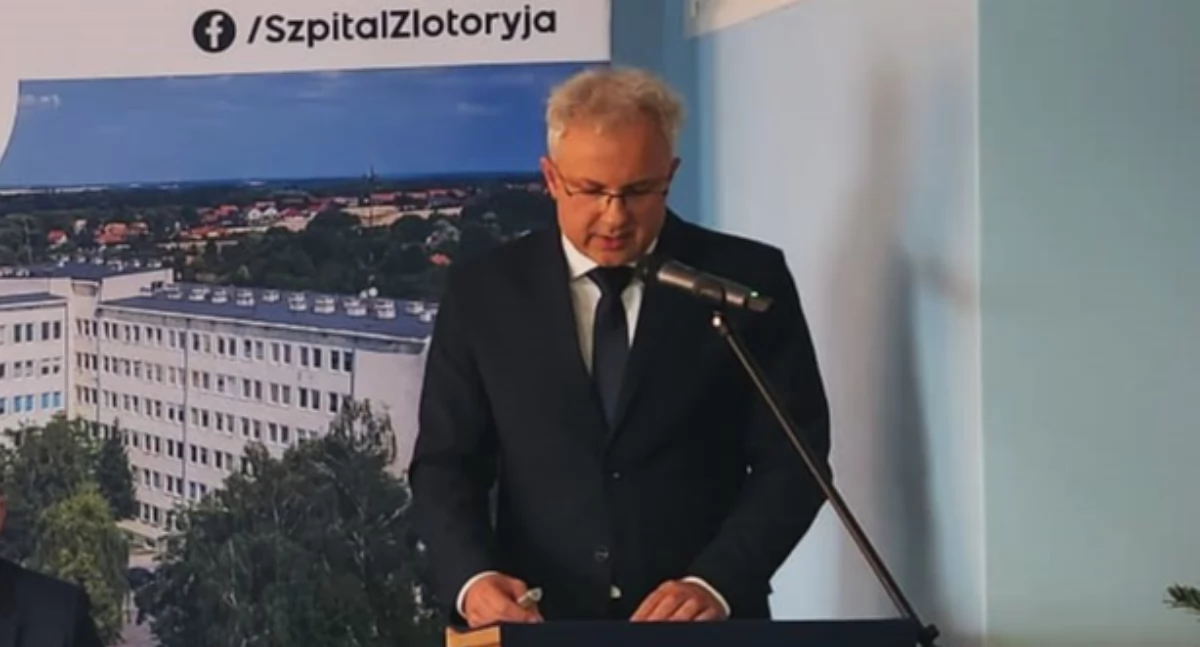 Zdjęcie: Maciej Leszkowicz, prezes spółki Szpital Powiatowy im. A. Wolańczyka w Złotoryi. Fot. Piotr Kanikowski