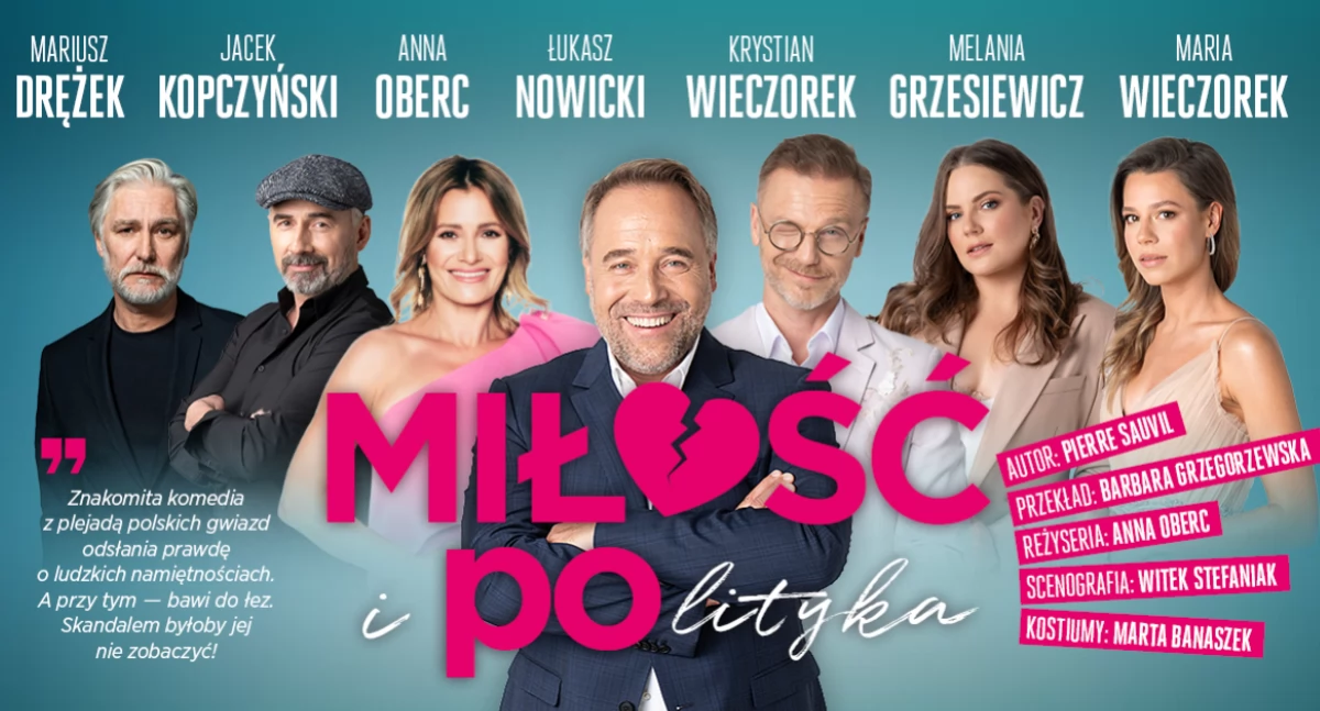 Zdjęcie: plakat spektaklu komediowego 