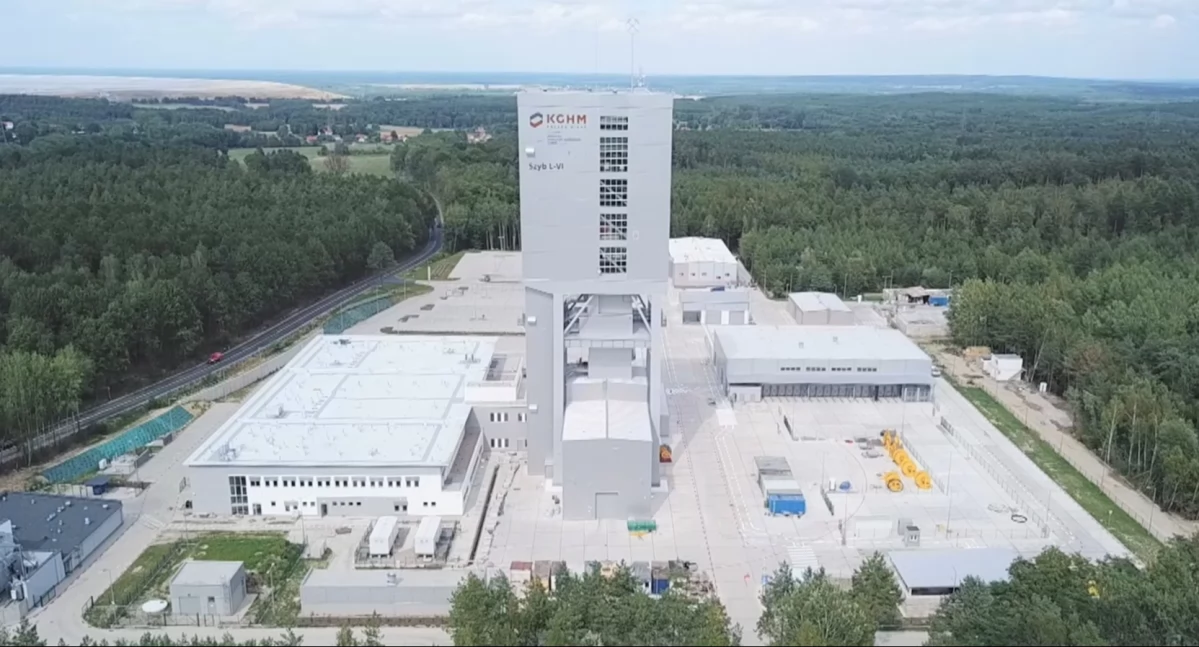 Zdjęcie: szyb L-VI Rynarcice Fot.: KGHM