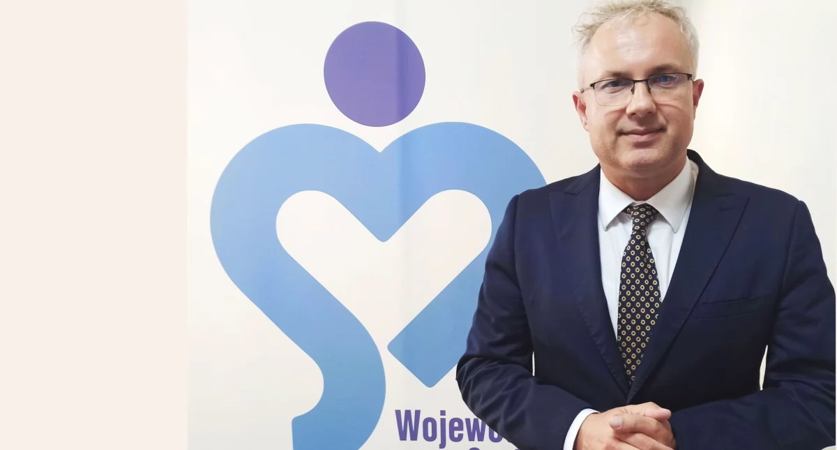 Zdjęcie: Maciej Leszkowicz, dyrektor Wojewódzkiego Szpitala Specjalistycznego w Legnicy. Fot. Krzysztof Maciejak