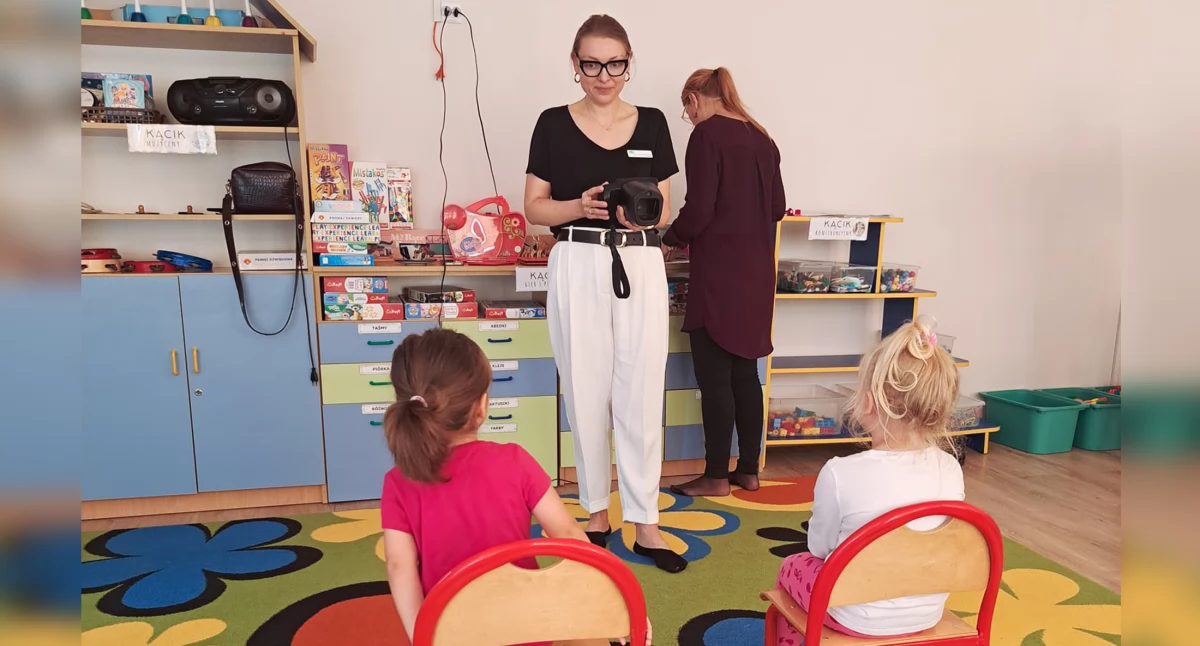 Zdjęcie: badania przesiewowe w przedszkolu Fot.: Fundacja DR OKO