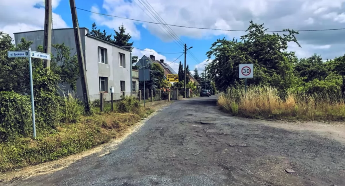 Zdjęcie: Ulica Wronia w Legnicy.
