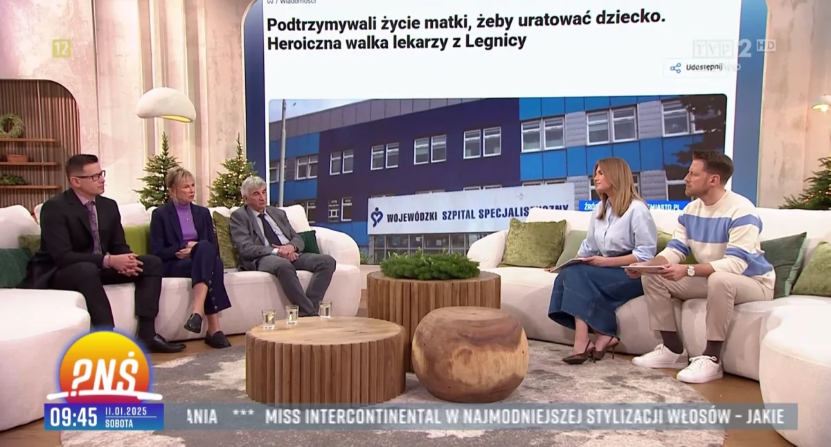 Wydarzenia, Lekarze Legnicy telewizji śniadaniowej opowiadali uratowanej dziewczynce - zdjęcie, fotografia