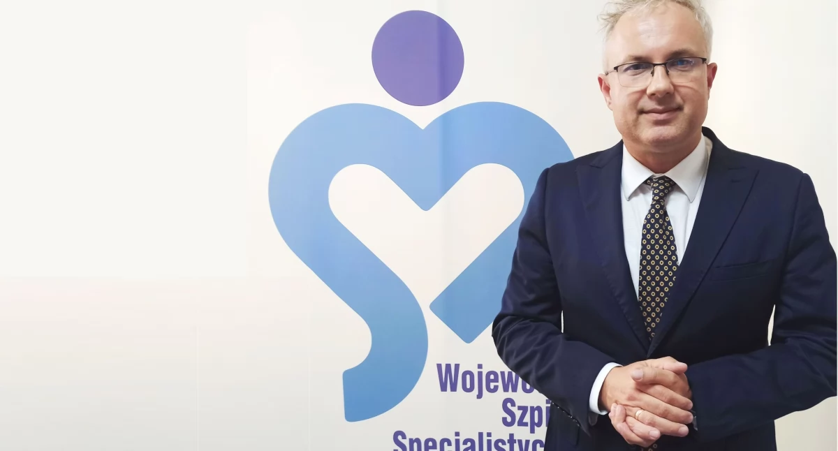 Zdjęcie: Maciej Leszkowicz, dyrektor Wojewódzkiego Szpitala Specjalistycznego w Legnicy. Fot. WSS w Legnicy