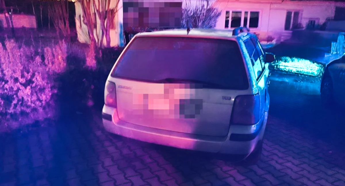 Zdjęcie: zatrzymane auto  Fot.: KMP