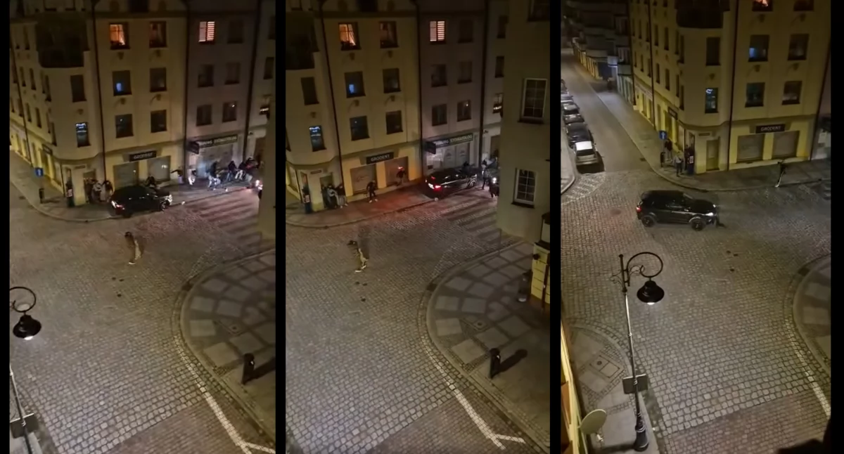 Zdjęcie: Kadry z filmu krążącego w internecie. Żródło: facebook/ Paweł Bujak
