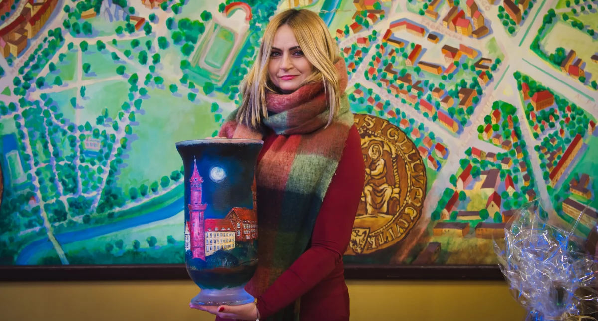 Zdjęcie: Beata Heiler i jej sztuka na szkle Fot.: Aga Jackiewicz