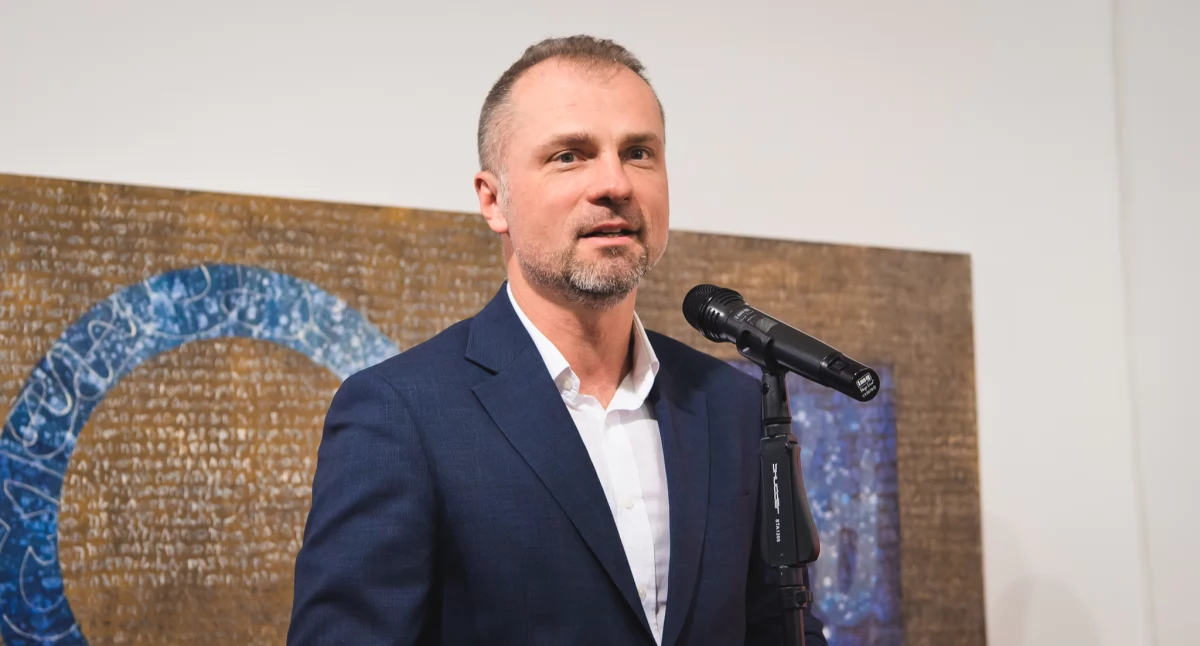 Zdjęcie: Jarosław Rabczenko, , członek zarządu województwa dolnośląskiego. Fot. Aga Jackiewicz