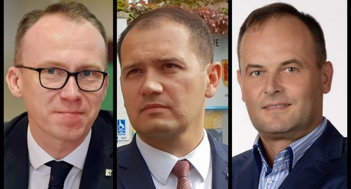 Zdjęcie: (od lewej) Maciej Kupaj, prezydent Legnicy (fot. Aga Jackiewicz); Dawid Stachura, wójt Miłkowic (fot. Andrzej Trzeciak); Wojciech Woźniak, wójt Krotoszyc (źródło Facebook/ Wojciech Woźniak Wójt Gminy Krotoszyce).