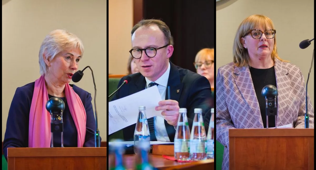 Zdjęcie (od lewej): Krystyna Hałasa - wiceprezes Legnickiego Stowarzyszenia Amazonek Agata; Maciej Kupaj - prezydent Legnicy; Jolanta Jucewicz - dyrektorka Szkolnego Schroniska Młodzieżowego w Legnicy. Fot. Aga Jackiewicz 