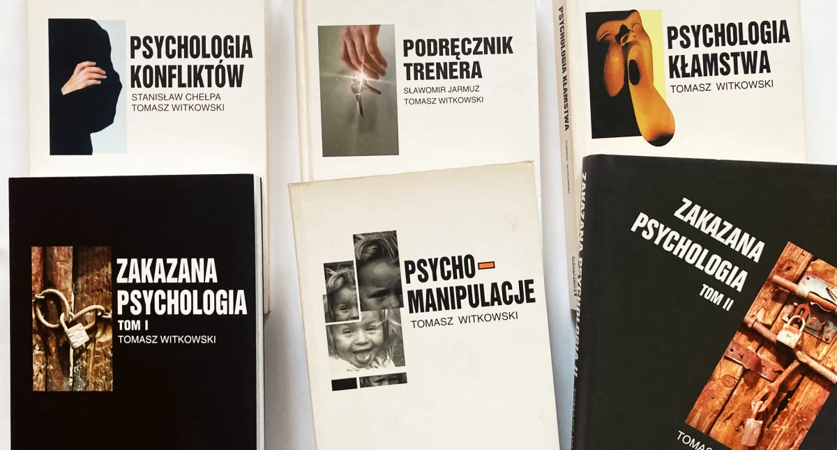 Zdjęcie: książki autorstwa i współautorstwa Tomasza Witkowskiego Fot.: Aga Jackiewicz