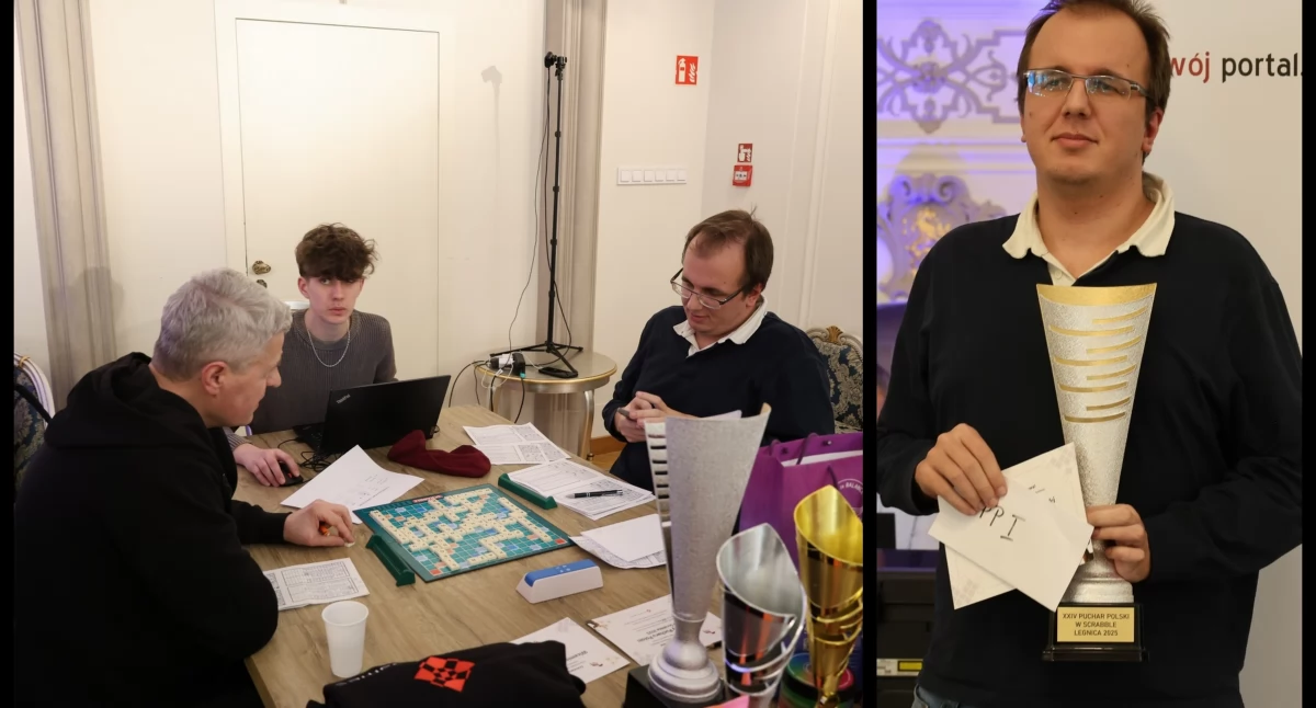 Zdjęcie: Dominik Urbacki, zdobywca Pucharu Polski w scrable. Fot. Wojciech Obremski/ Lca.pl