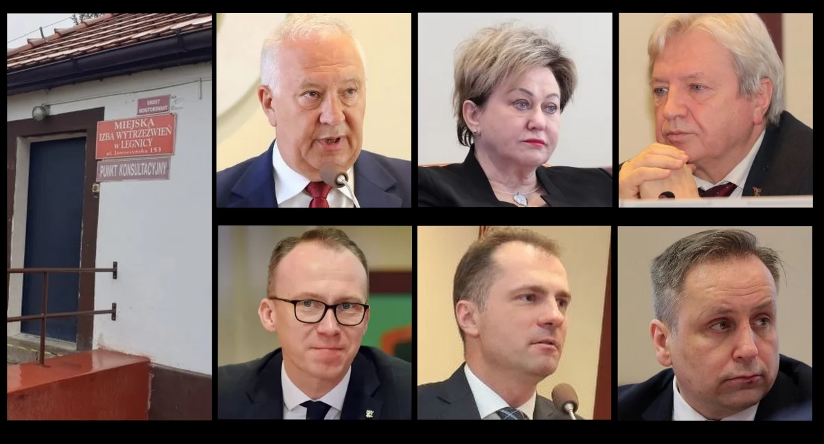 Zdjęcie: (po lewej) Miejska Izba Wytrzeźwień w Legnicy; (u góry) Tadeusz Krzakowski, Krystyna Barcik, Ryszard Kępa; (na dole) Maciej Kupaj, Jarosław Rabczenko, Andrzej Lorenc. Fot. TuLegnica/ Andrzej Trzeciak, Aga Jackiewicz