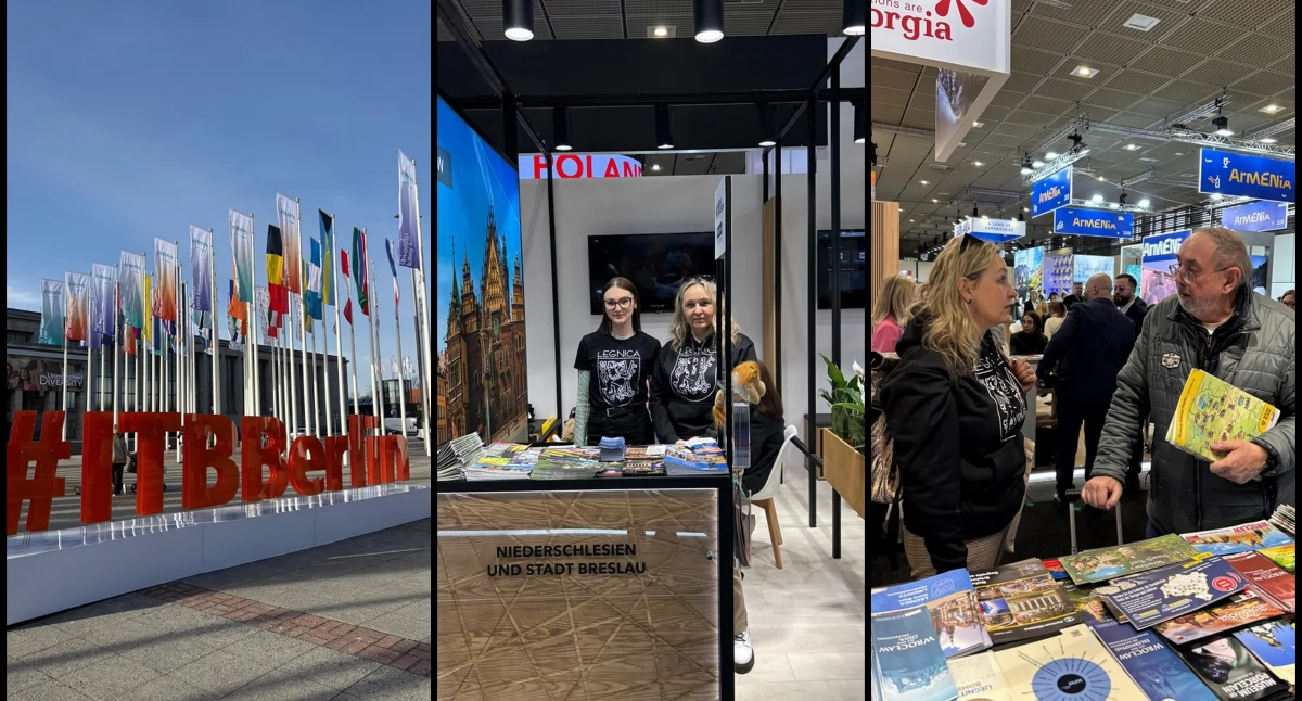 Zdjęcie: ITB Berlin i wspólne stoisko Dolnego Śląska. Źródło: Facebook/ Miasto Legnica