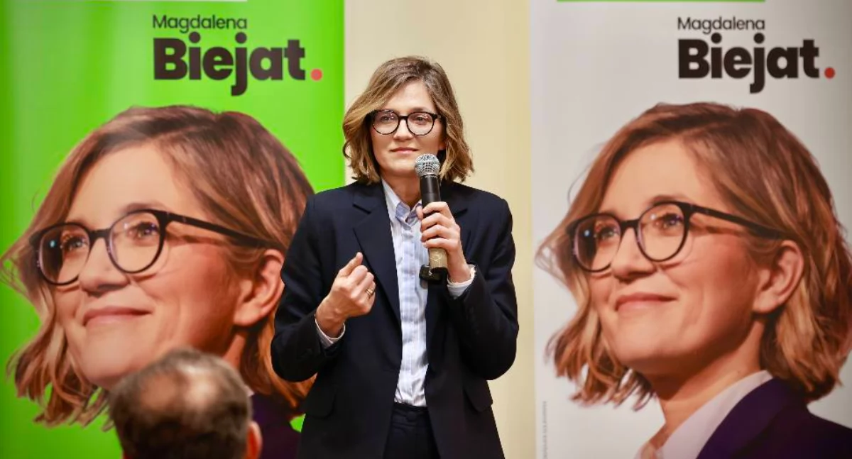 Zdjęcie: Magdalena Biejat, kandydatka Lewicy na prezydent RP. Źródło: Facebook/ Magdalena Biejat