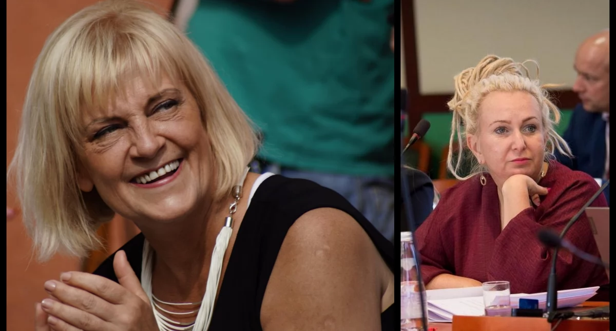 Zdjęcie: Marzena Kipiel-Sztuka na zdjęciu autorstwa Jolanty Życzyńskiej (fot. Jolanta Życzyńska, źródło: Facebook/ Katarzyna Odrowska). Z prawej legnicka radna Katarzyna Odrowska (fot. Aga Jackiewicz)