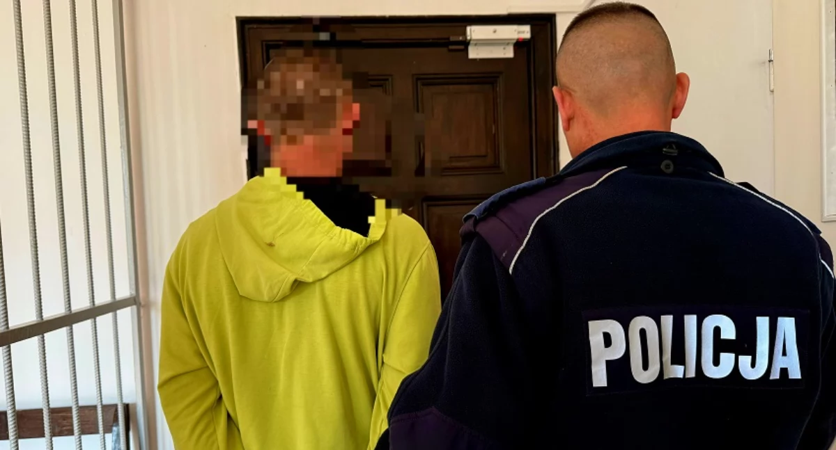Zdjęcie: Zatrzymany sprawca przemocy domowej. Fot. Komenda Powiatowa Policji w jaworze